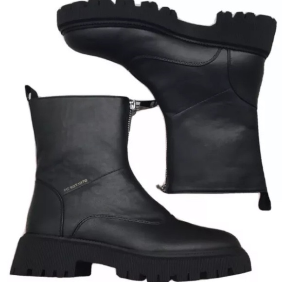 French Connection Women's Julie Front Zipper Boots Women's, black, Size 9 NWOB. - Picture 5 of 12